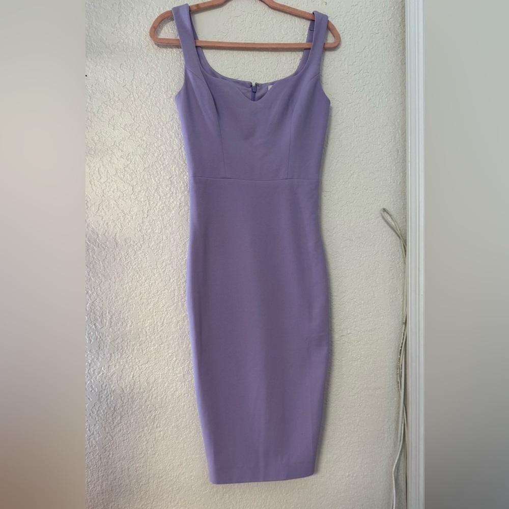 The Population One Shoulder Lavender Dress - Picture 2 of 7